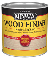 Minwax 227654444 Wood Stain, White, Liquid, 0.5 pt, Can